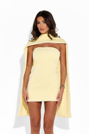 XALIA Draped Mini Pearl Dress