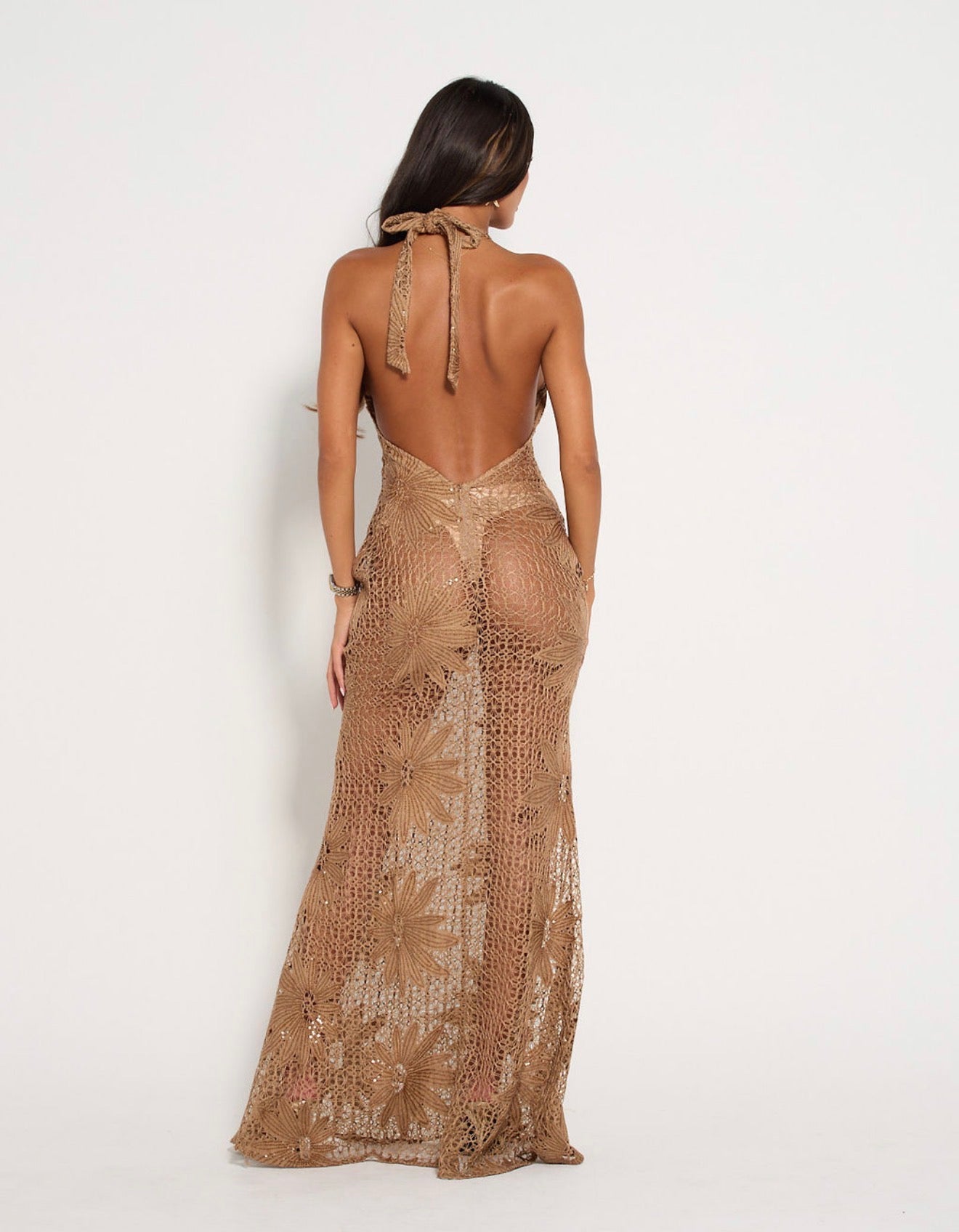 GAIA Crochet Maxi Dress