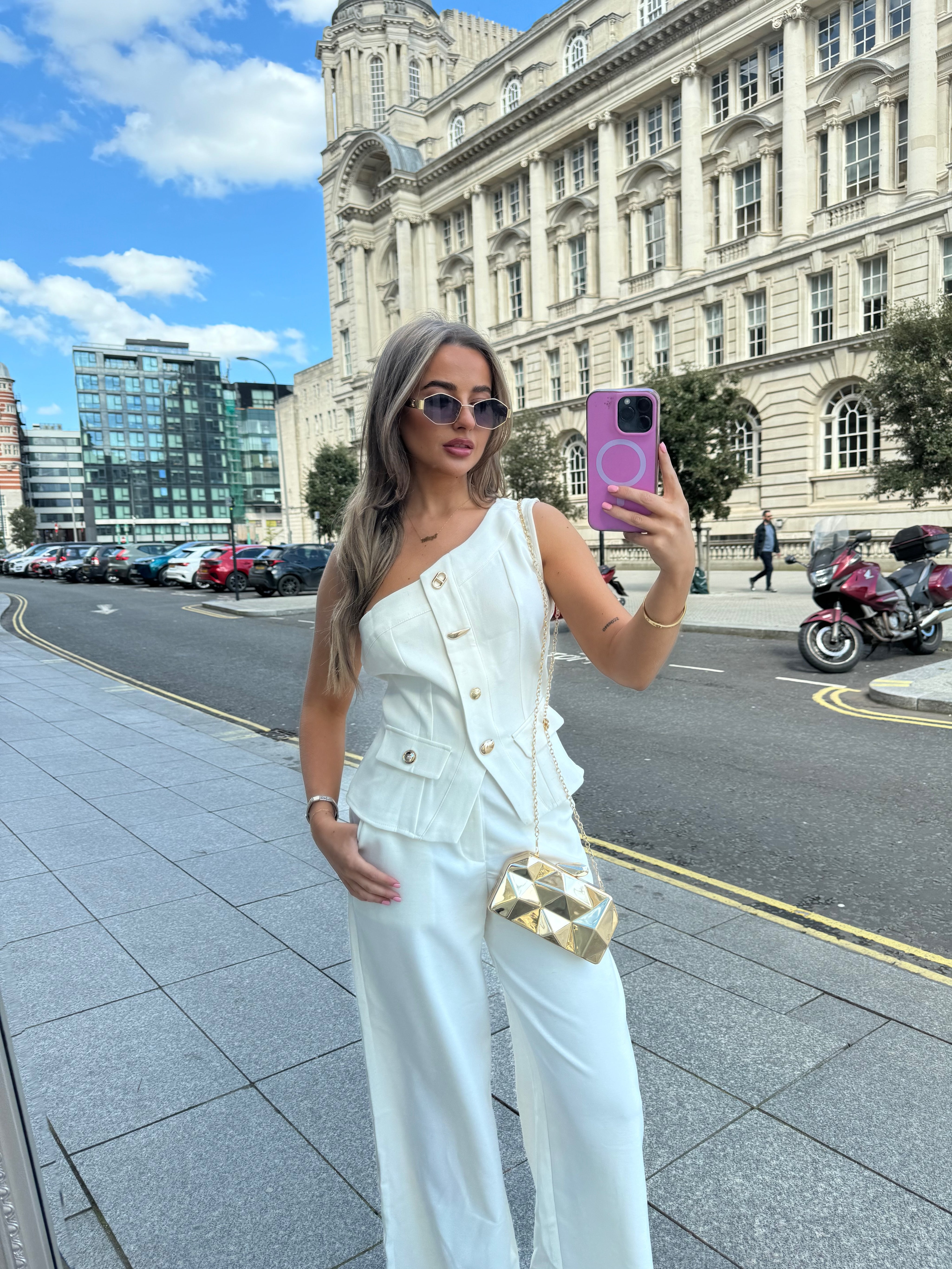 ELIANA Cream Two piece