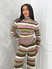 GB KNIT Striped Trousers (REGULAR)