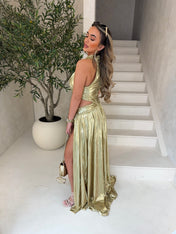 CELIA GOLD DRESS