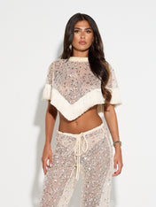 SOLEIL Embellished Trousers