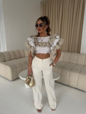 IVY FRILLED TOP