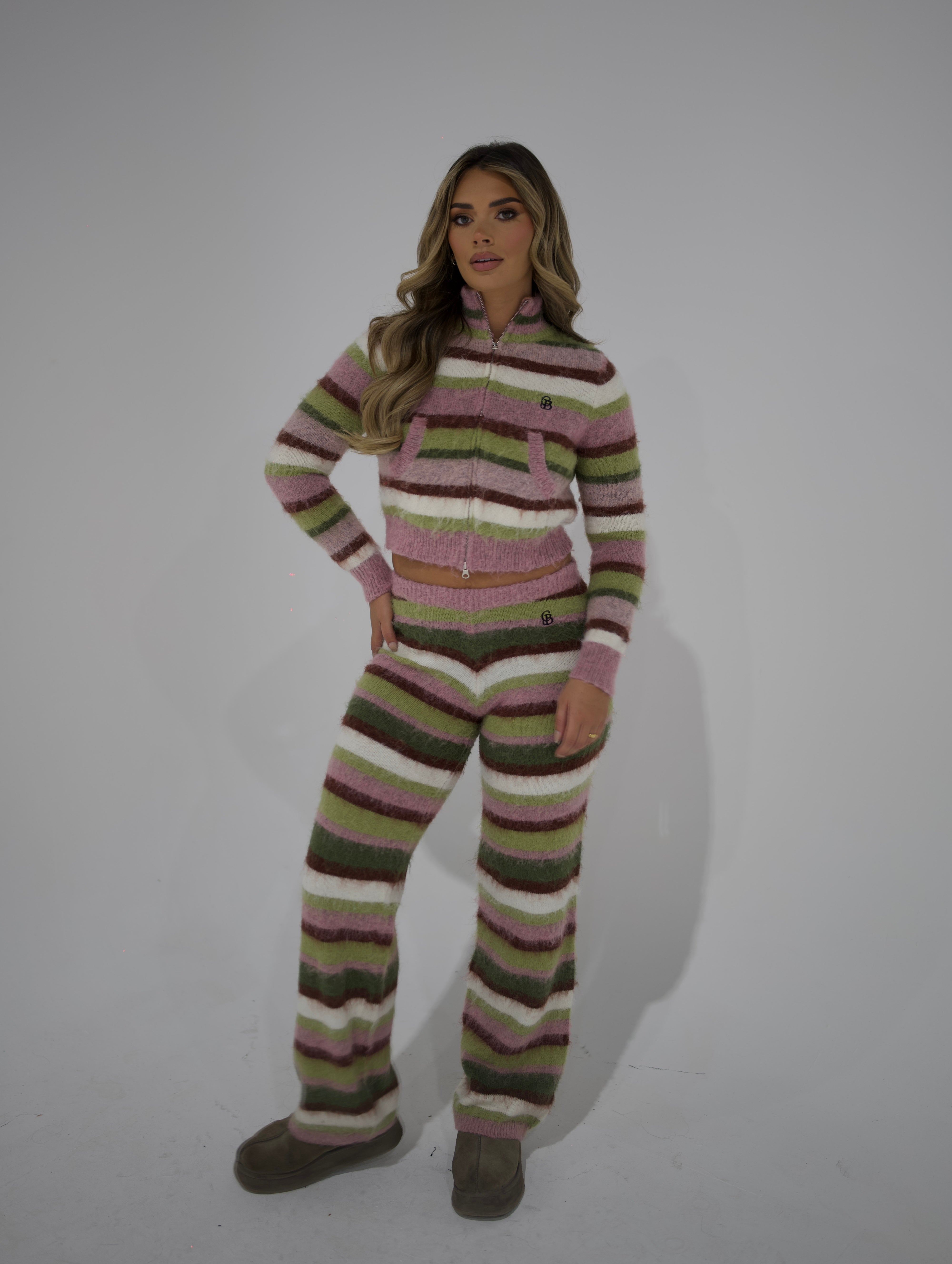 GB KNIT Striped Trousers (REGULAR)