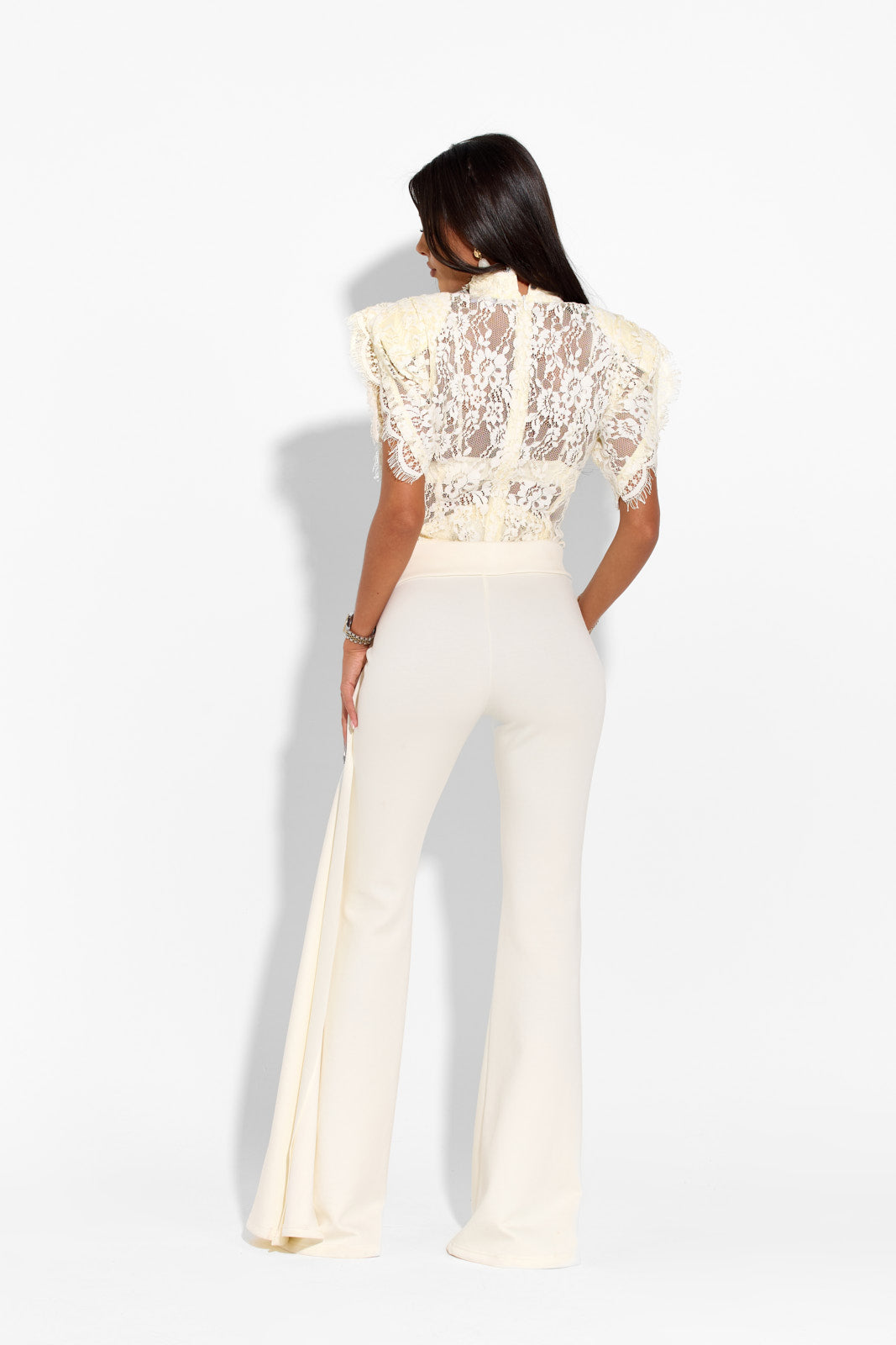 GARDENIA Ivory Lace Top