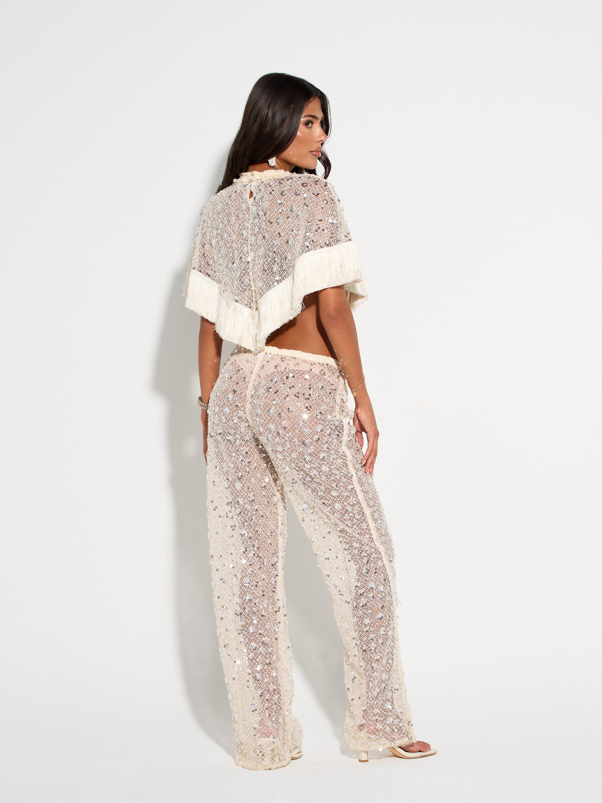 SOLEIL Embellished Trousers