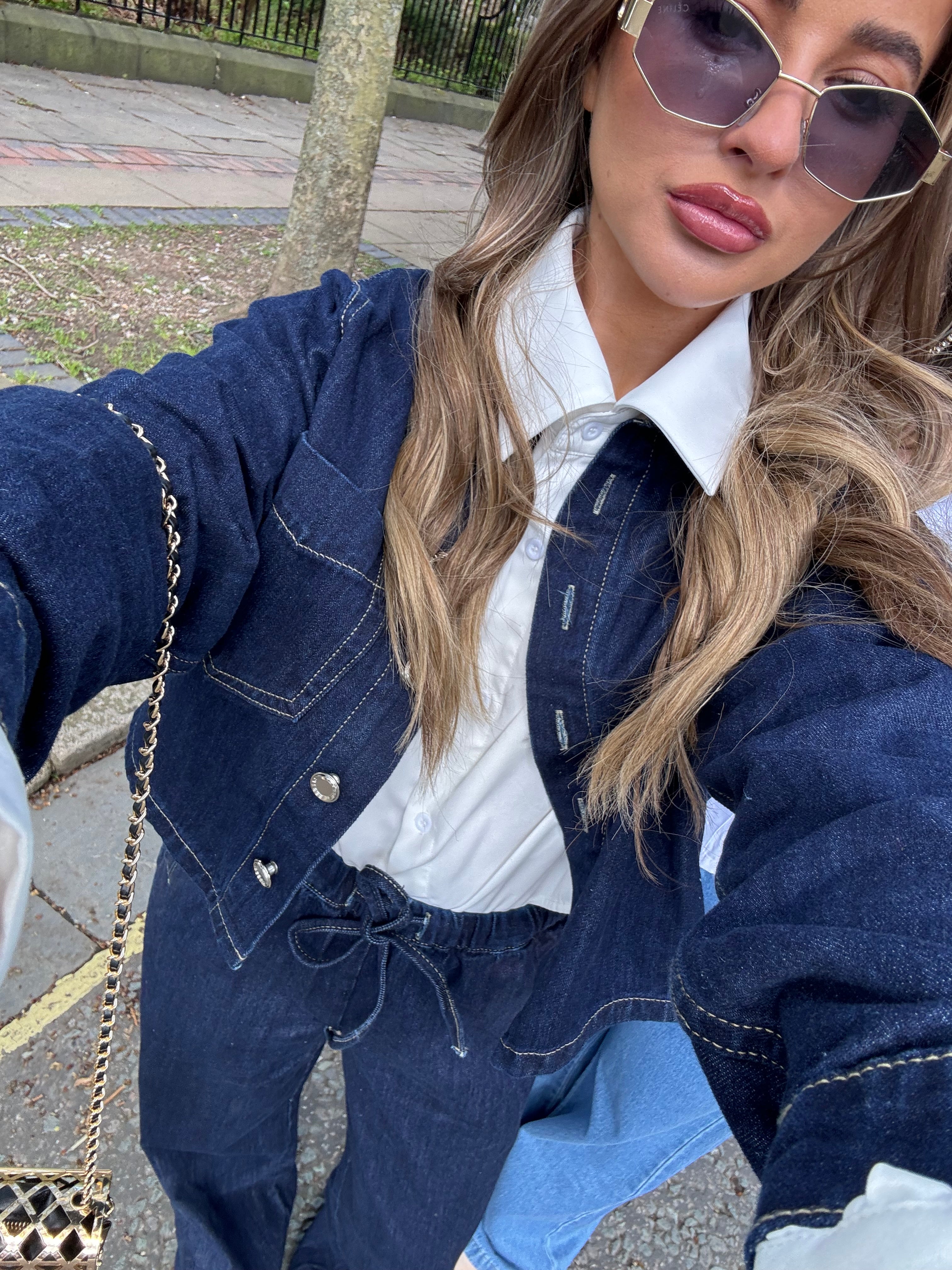 GIANNA Denim Jacket (Dark Blue)