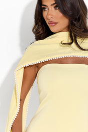 XALIA Draped Mini Pearl Dress