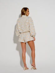 DAHLIA BLUE EMBELLISHED JACKET