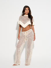 SOLEIL Embellished Trousers