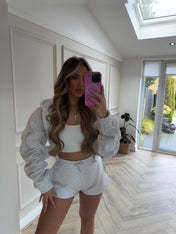 SADIE CROPPED TWO PEICE TRACKSUIT (BLEACH GREY)