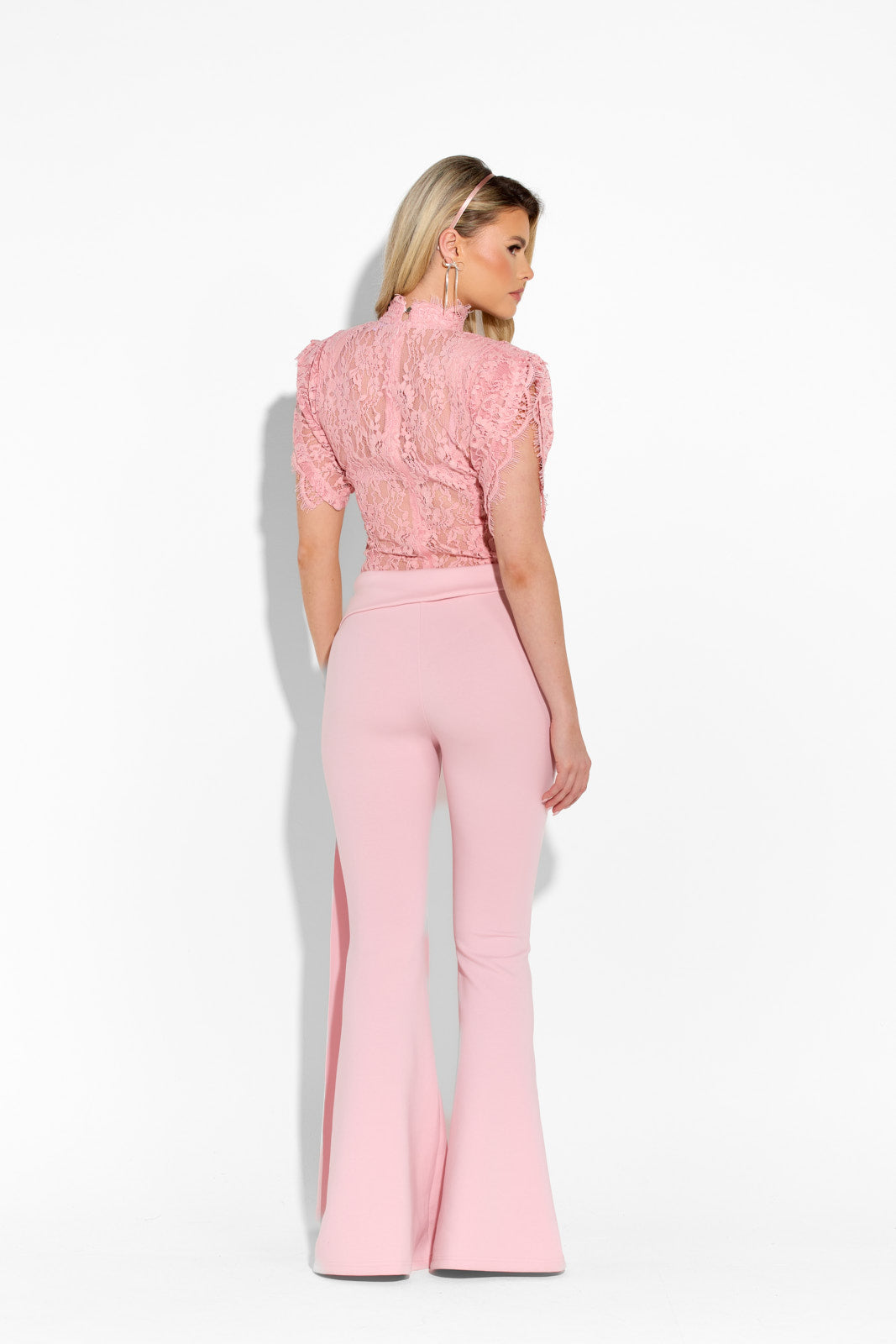 GARDENIA Pink Lace Top