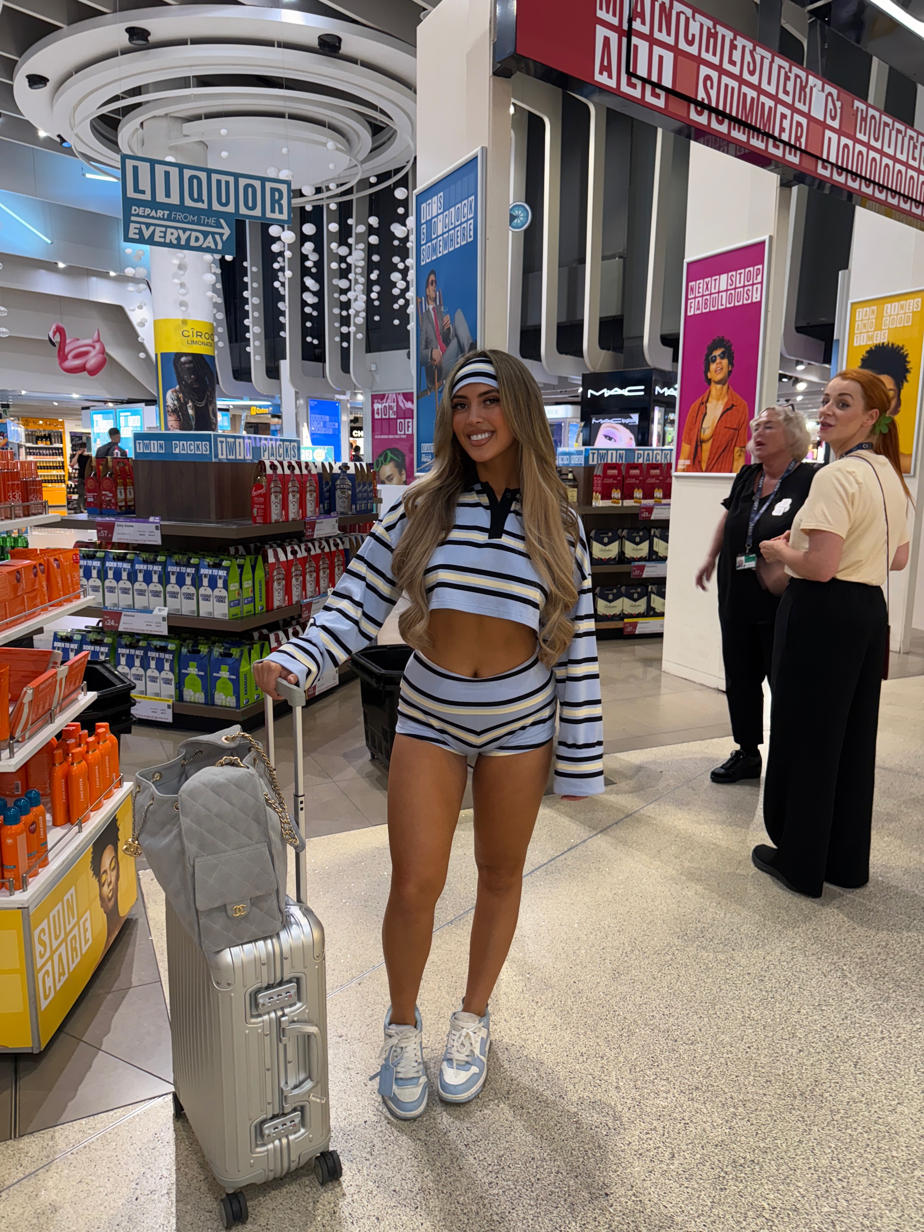 FREYA STRIPE MINI SHORTS