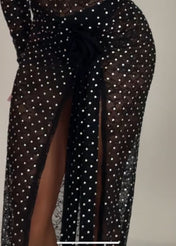 ROSE DIAMANTÉ SKIRT