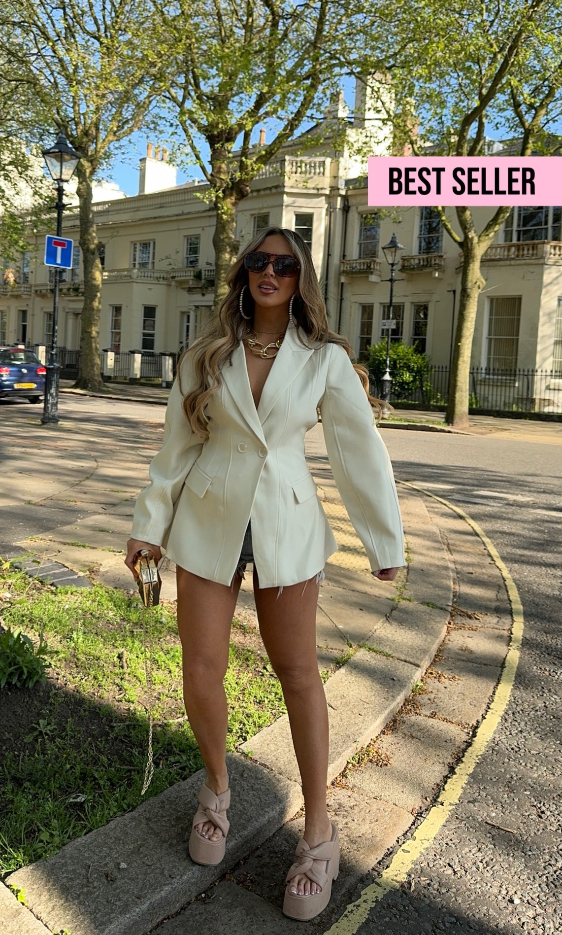 AMELIA CREAM BLAZER