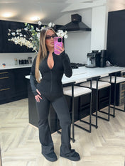 NAE Flared Gym Leggings - Black