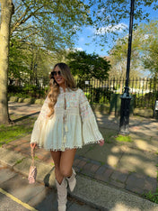 HARPER Embroidered jacket - CREAM