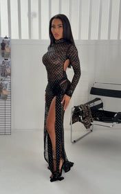 ROSE DIAMANTÉ SKIRT