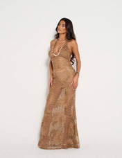 GAIA Crochet Maxi Dress