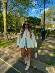 HARPER Embroidered jacket - CREAM