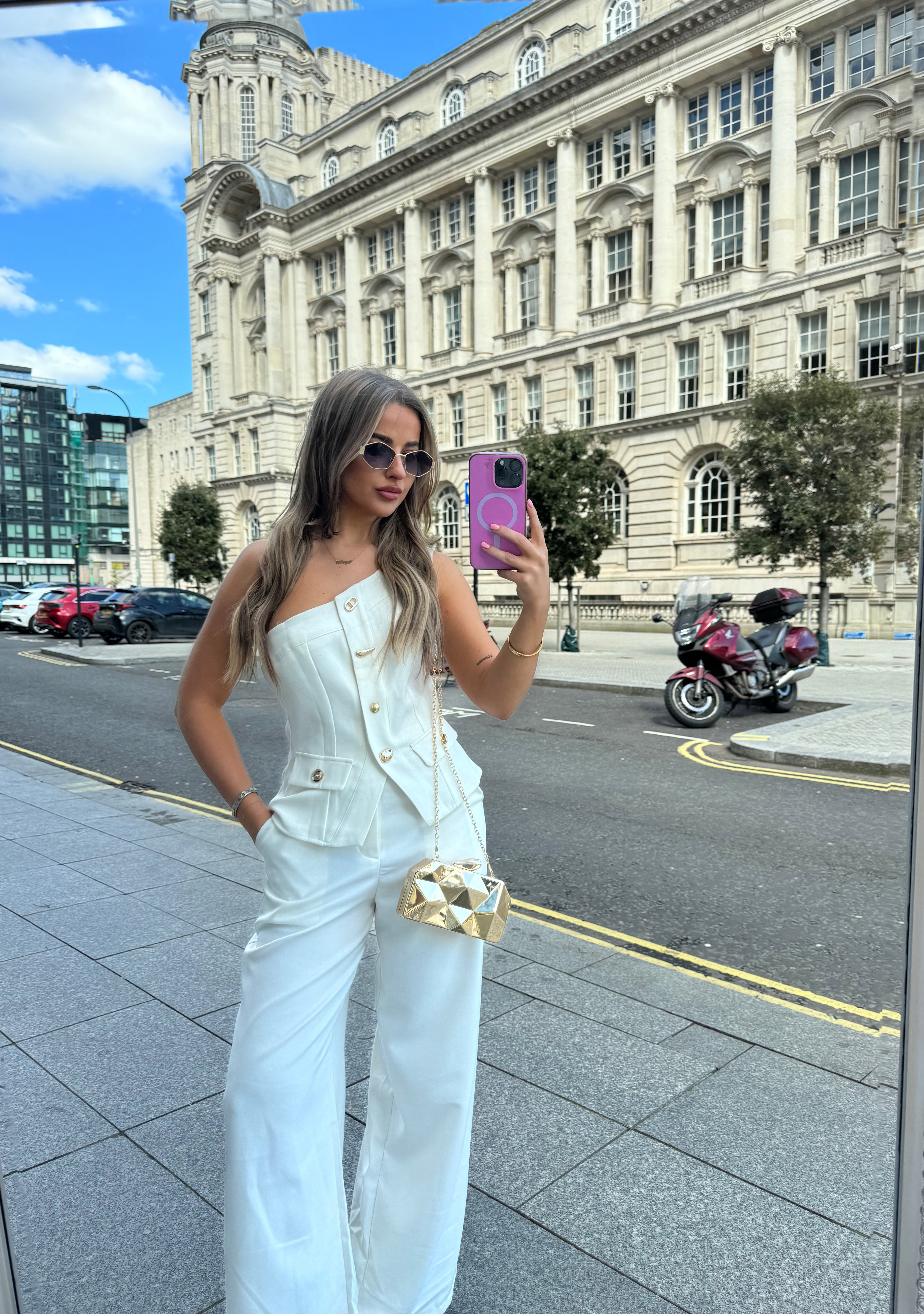 ELIANA Cream Two piece