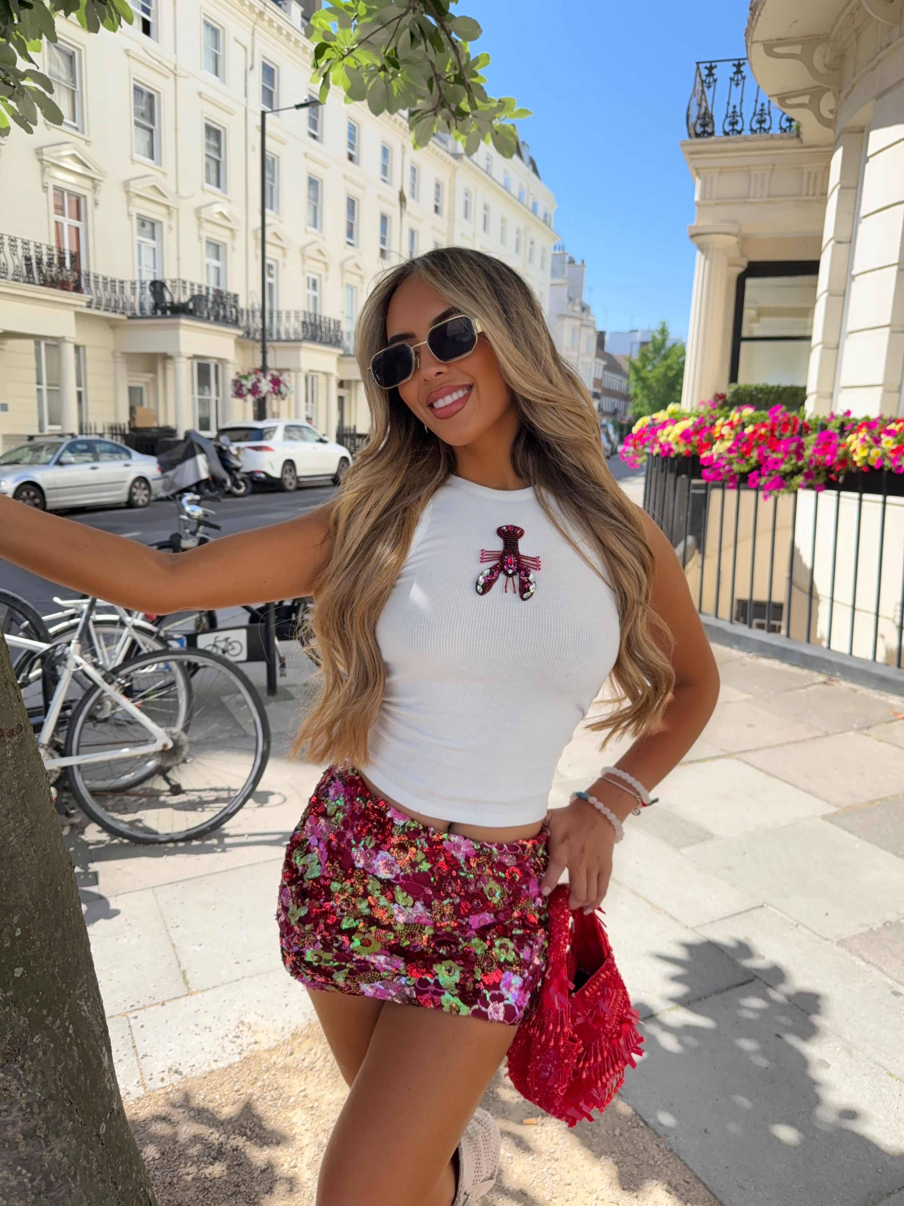 RUBY SEQUIN SKIRT