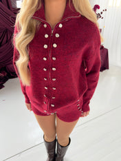 'CERISE' KNIT SHORTS