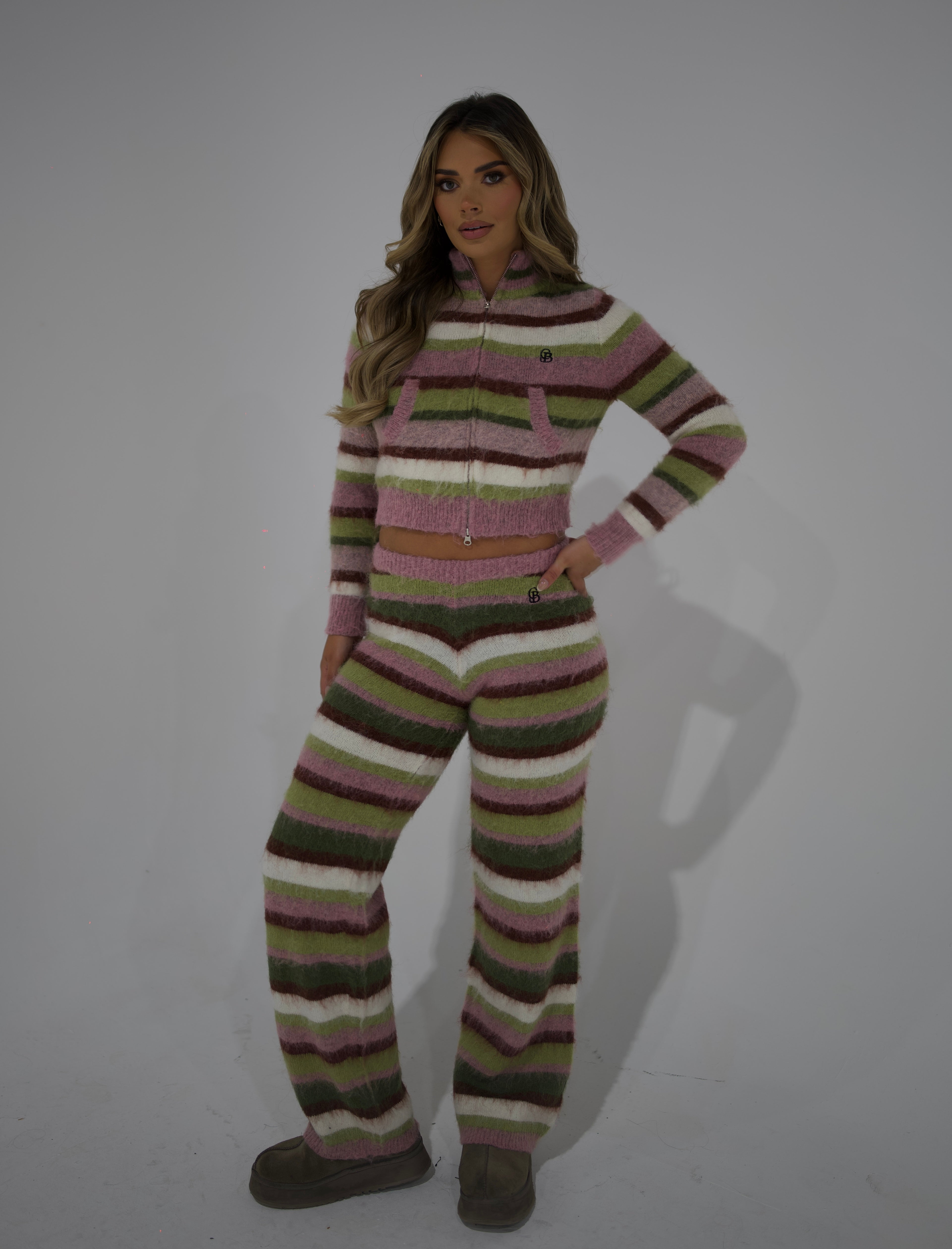 GB KNIT Striped Trousers (REGULAR)