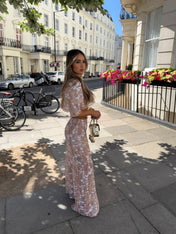 RIYA Pink Sequin Top